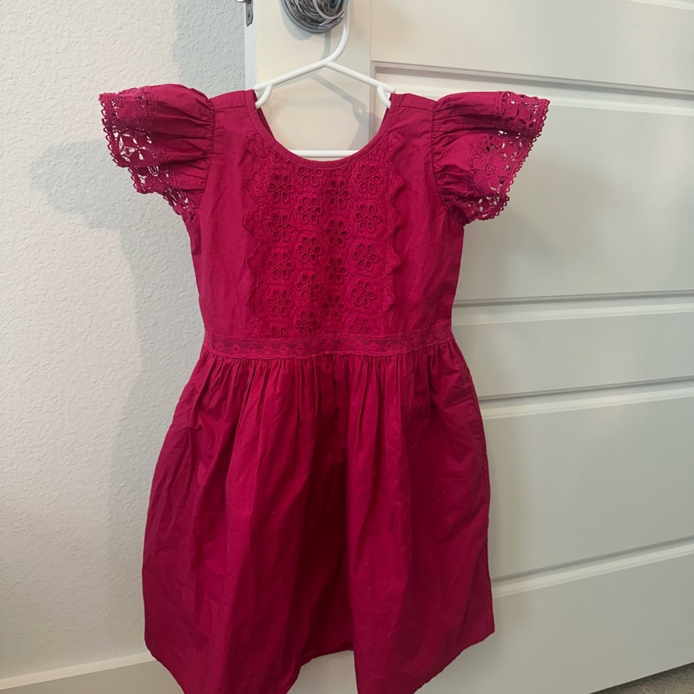 LoveShackFancy Pink Ruched Sundress
